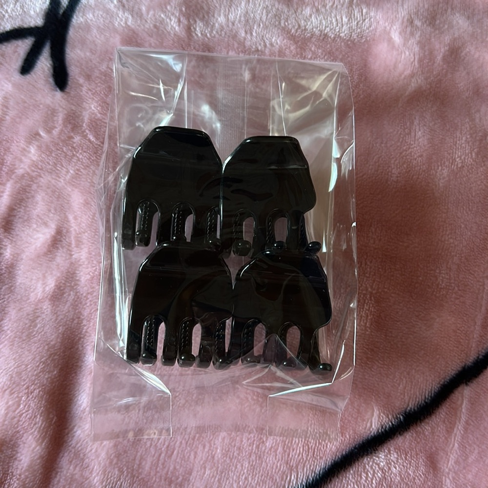 Small Jaw Hair Clips Black